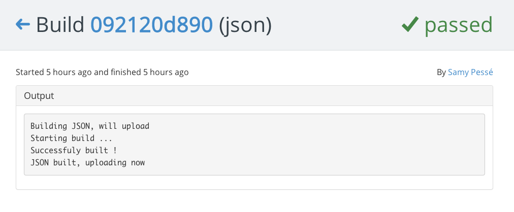 Activity tab